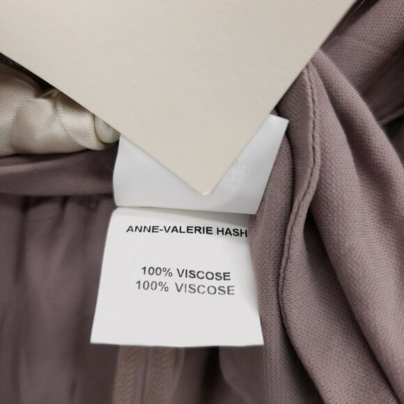 NWT ANNE VALERIE HASH Kelly Dress Parme Light Crepe Mauve Pink Couture MEDIUM - Picture 8 of 9